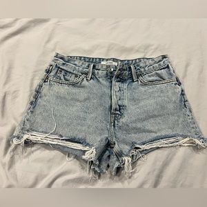 Girlfrnd distressed jean shorts